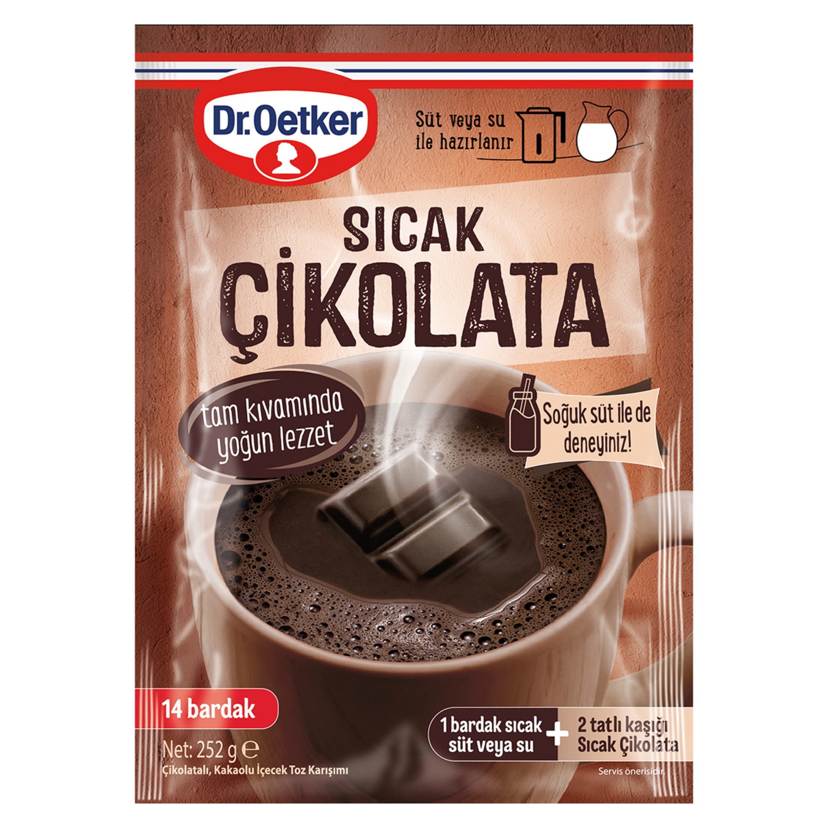 Dr. Oetker Sıcak Çikolata Toz İçecek 252 Gr