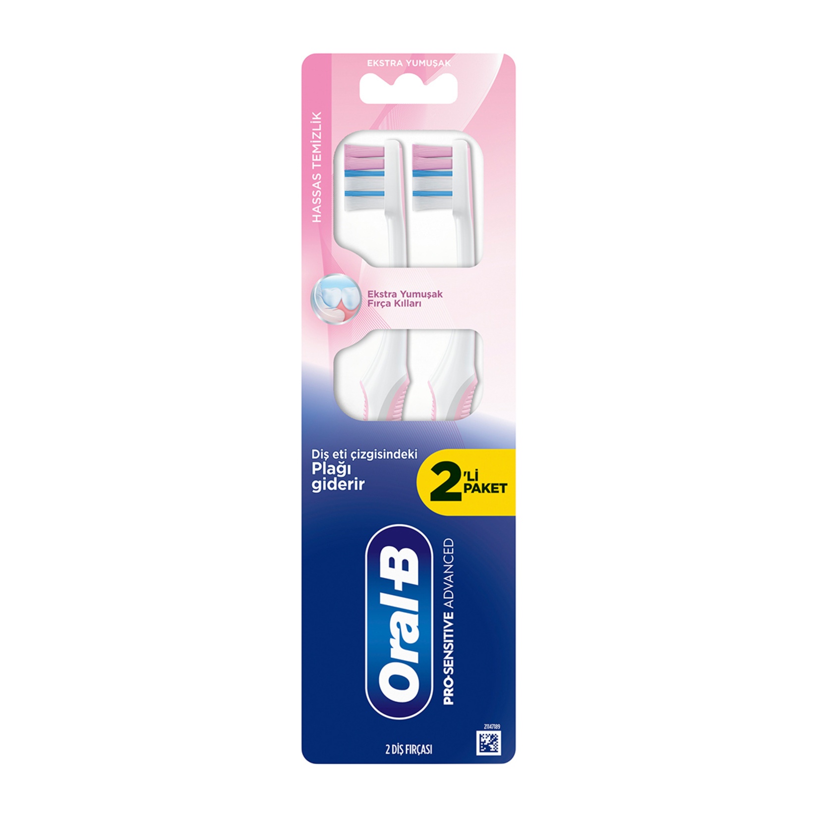 Oral-B Pro-Sensitive Advanced Hassas Temizleme Diş Fırçası Ekstra Yumuşak 2 Adet
