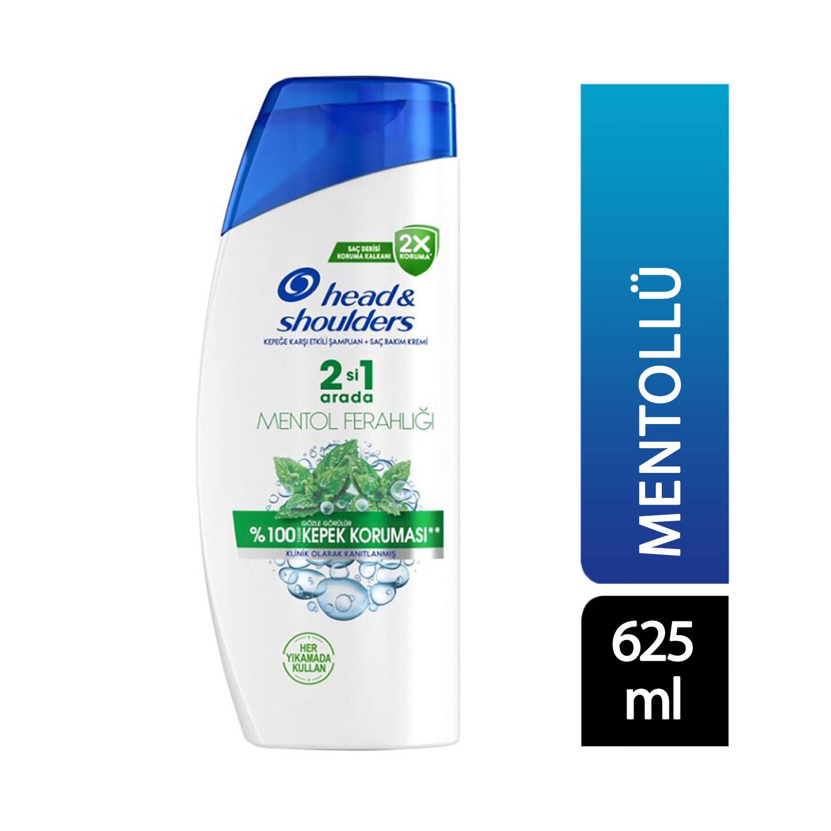 Head & Shoulders Mentol Ferahlığı 2'si 1 Arada Şampuan 625 Ml
