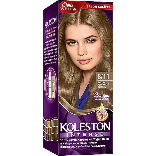 Koleston Intense 8/11 Ekstra Açık Küllü Kumral Saç Boyası 1 Adet