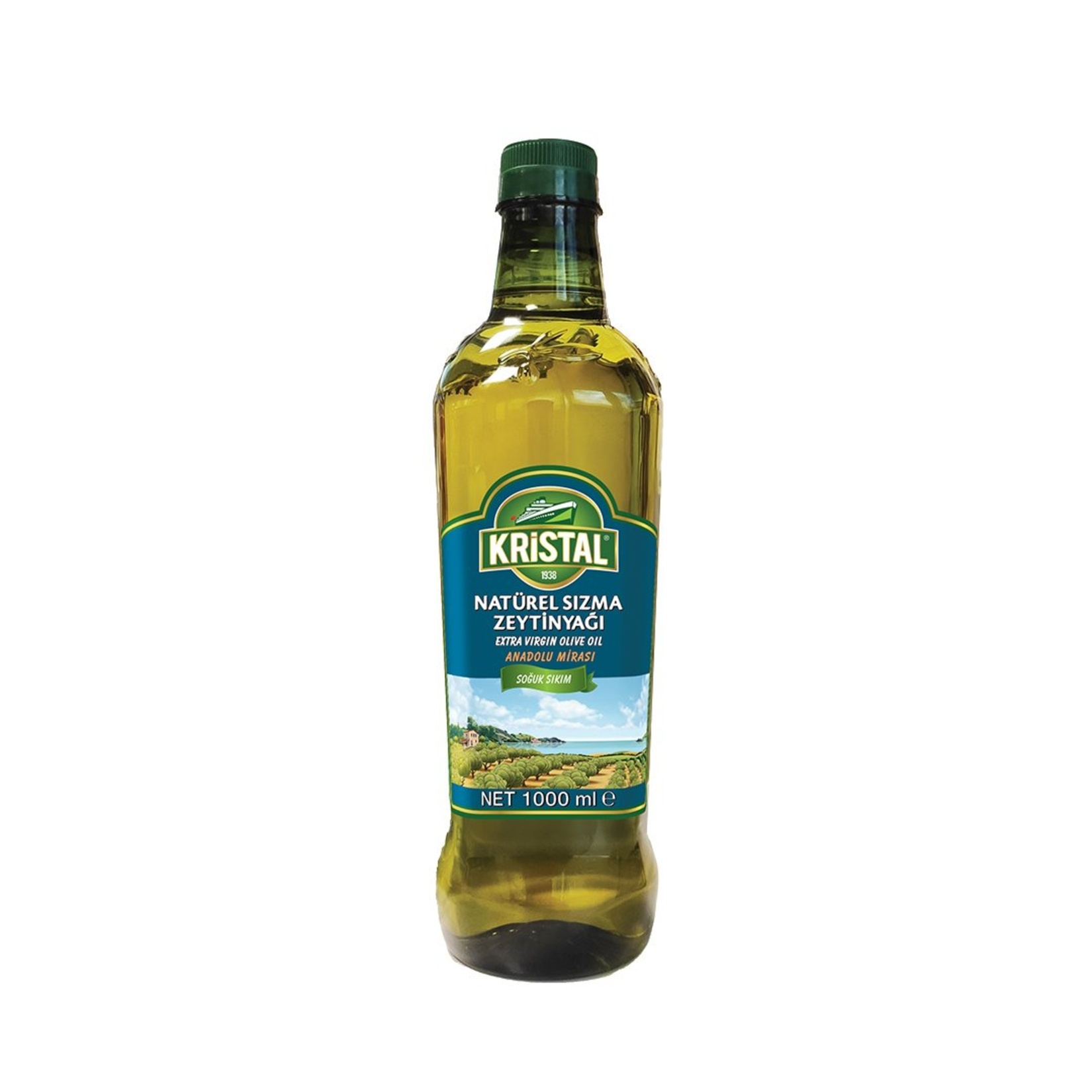 Kristal Anadolu Mirası Naturel Sızma Zeytinyağı 1 Lt