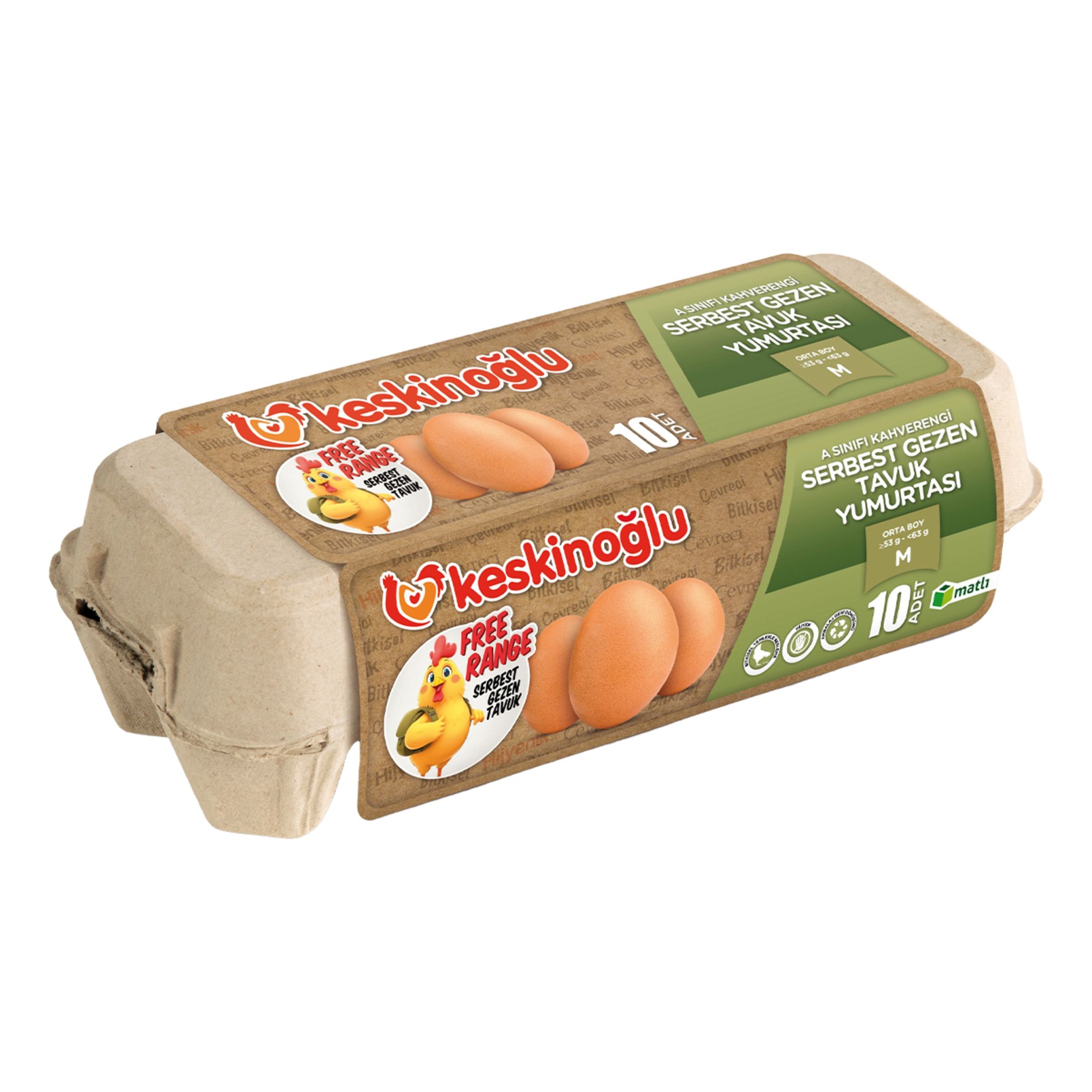 Keskinoğlu Free Range Yumurta 53-62 Gr 10 Adet