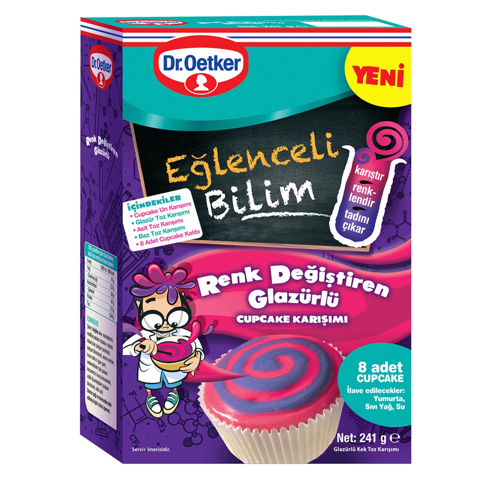 Dr. Oetker Bilim Glazürlü Cupcake 241 Gr