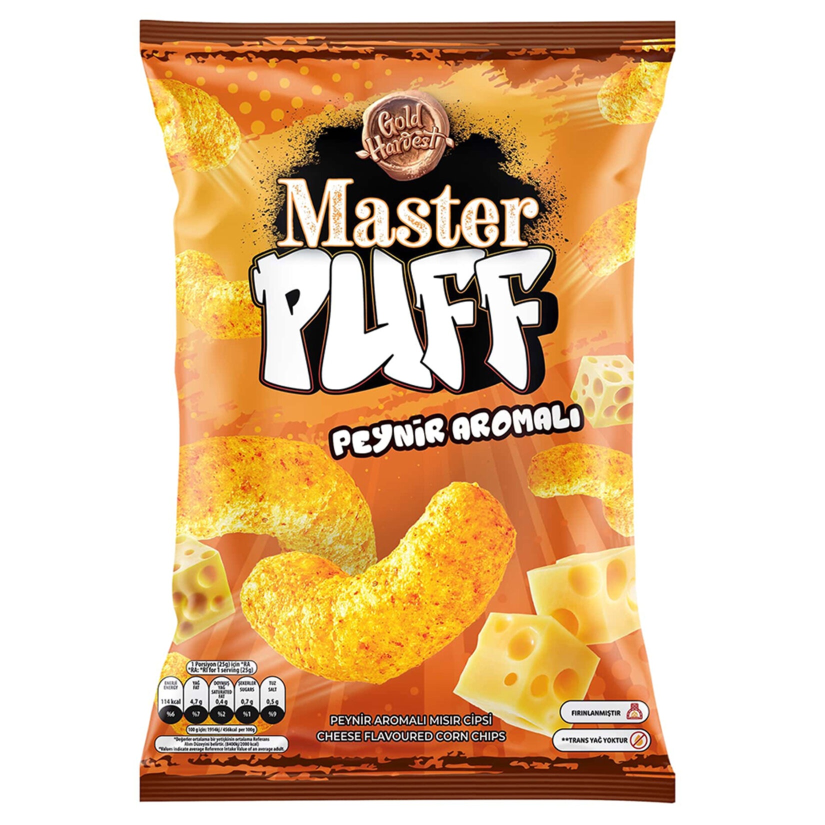 Master Puff Peynir Çeşnili Mısır Çerezi 90 Gr