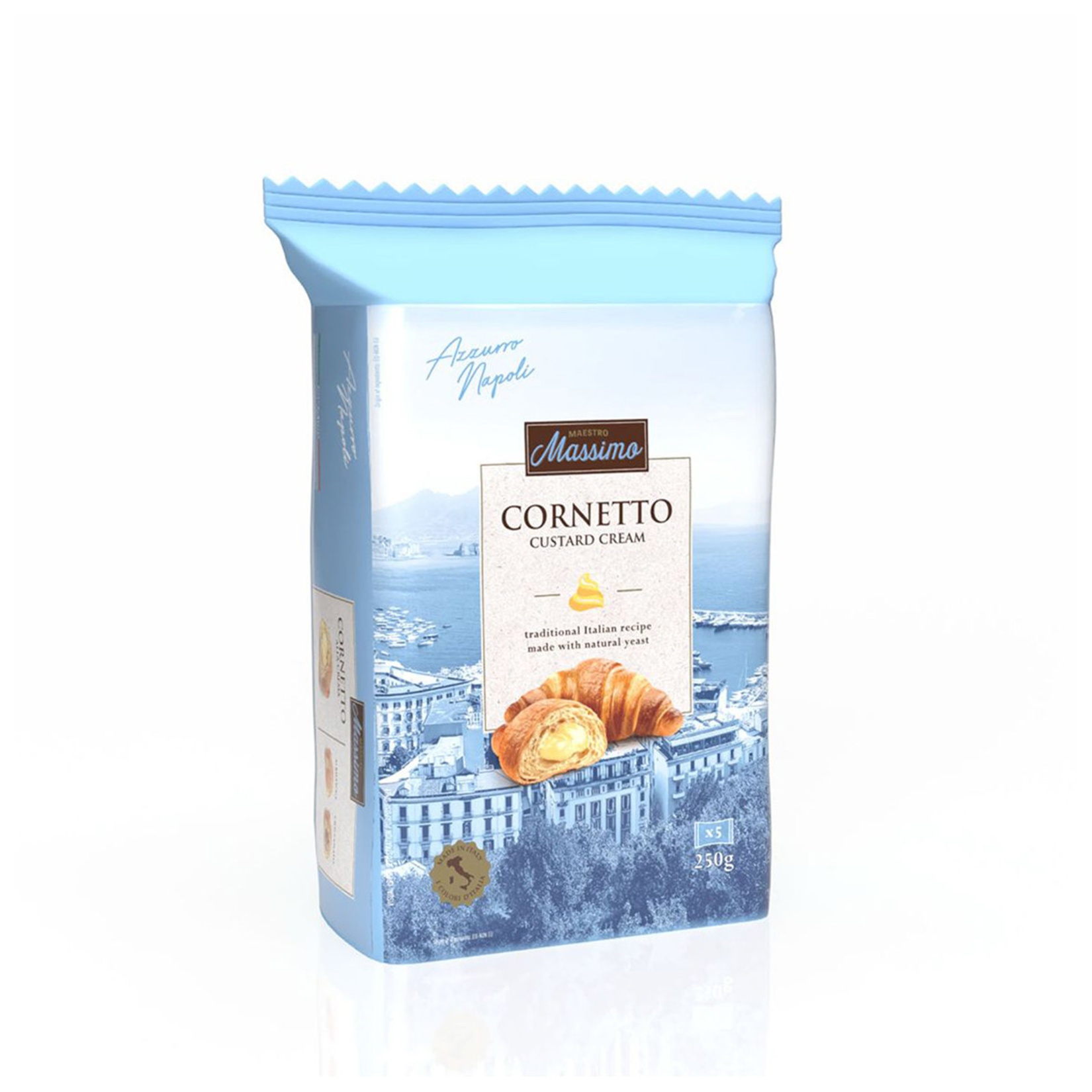Massimo Muhallebi Kreması Dolgulu Kruvasan 5x50 Gr