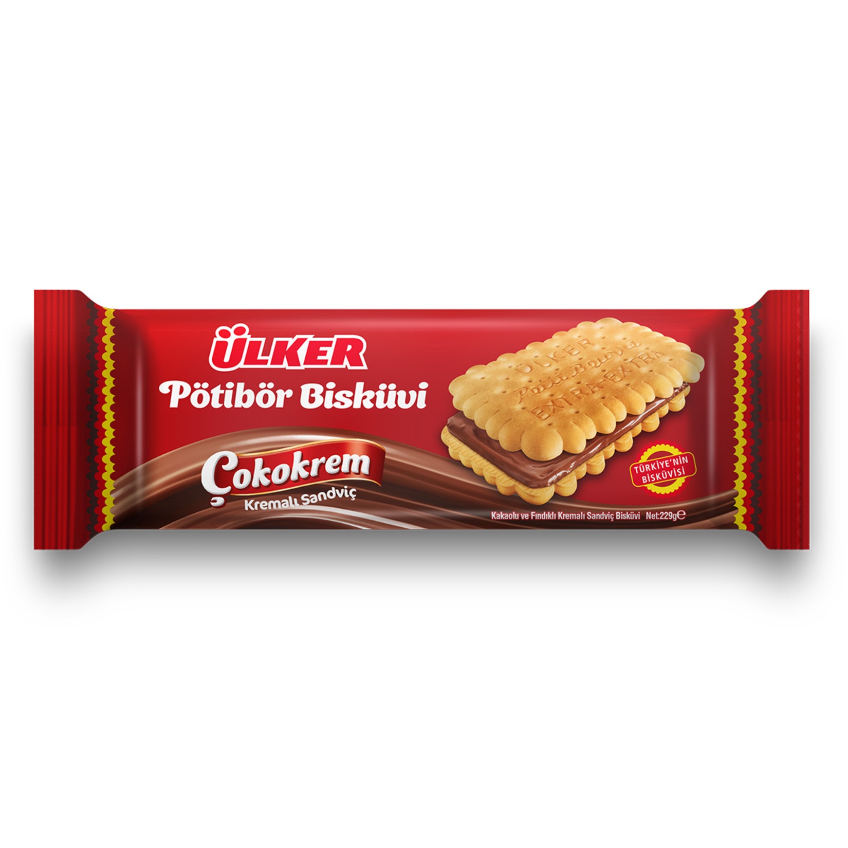 Ülker Pötibör Çokokrem Kremalı Sandviç Bisküvi 229 Gr
