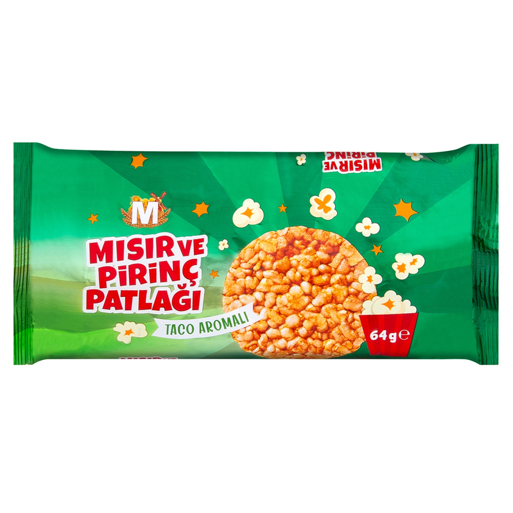 Migros Taco Aromalı Mısır ve Pirinç Patlağı 64 Gr