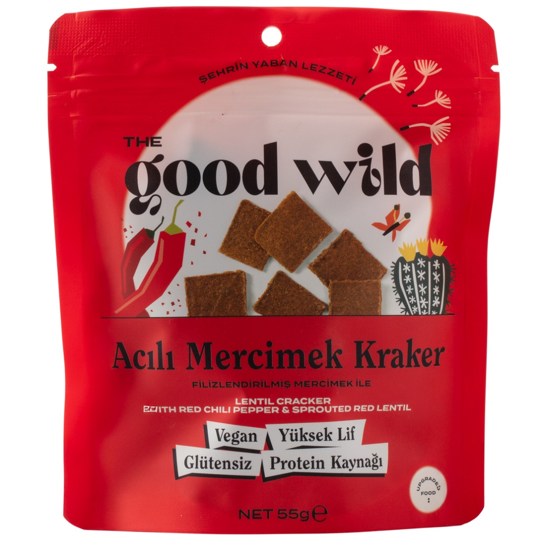 The Good Wild Acılı Mercimek Kraker 55 Gr