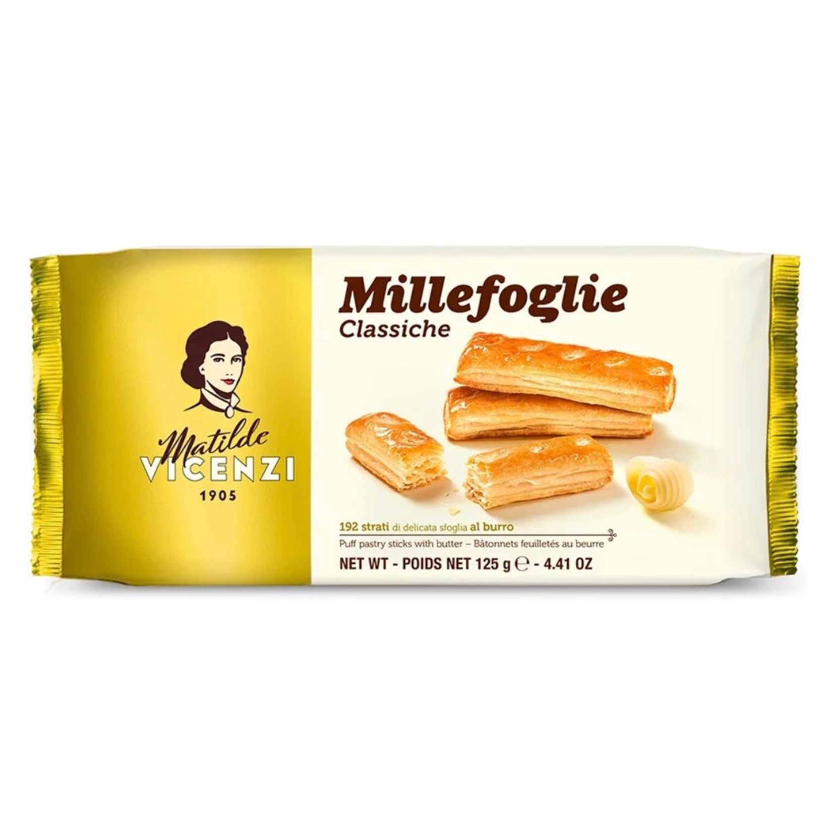 Matilde Vicenzi Tereyağlı Milföy Çubukları 125 Gr
