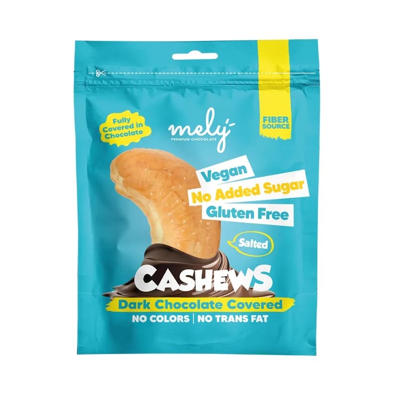 Mely Şeker İlavesiz Çikolata Kaplı Tuzlu Kaju 50 Gr