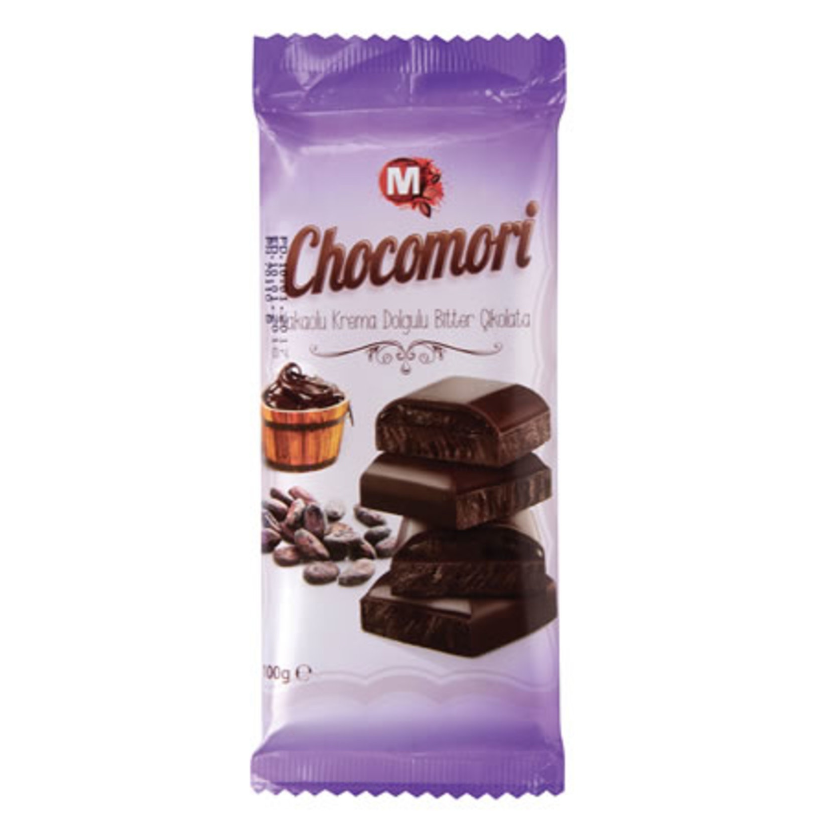Migros Chocomori Kakaolu Krem Dolgulu Bitter Çikolata 100 Gr
