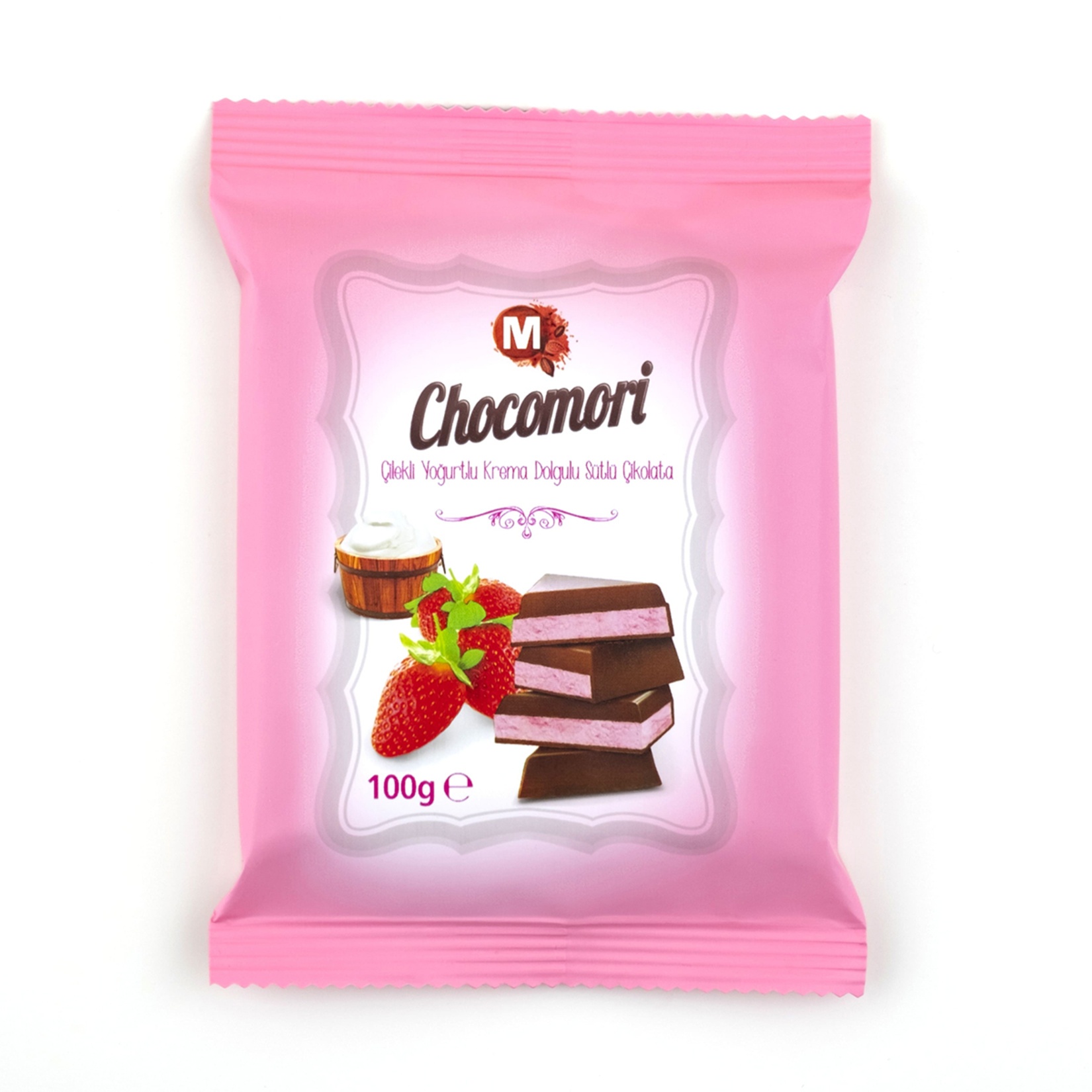 Migros Chocomori Çilekli Yoğurtlu Sütlü Çikolata 100 Gr