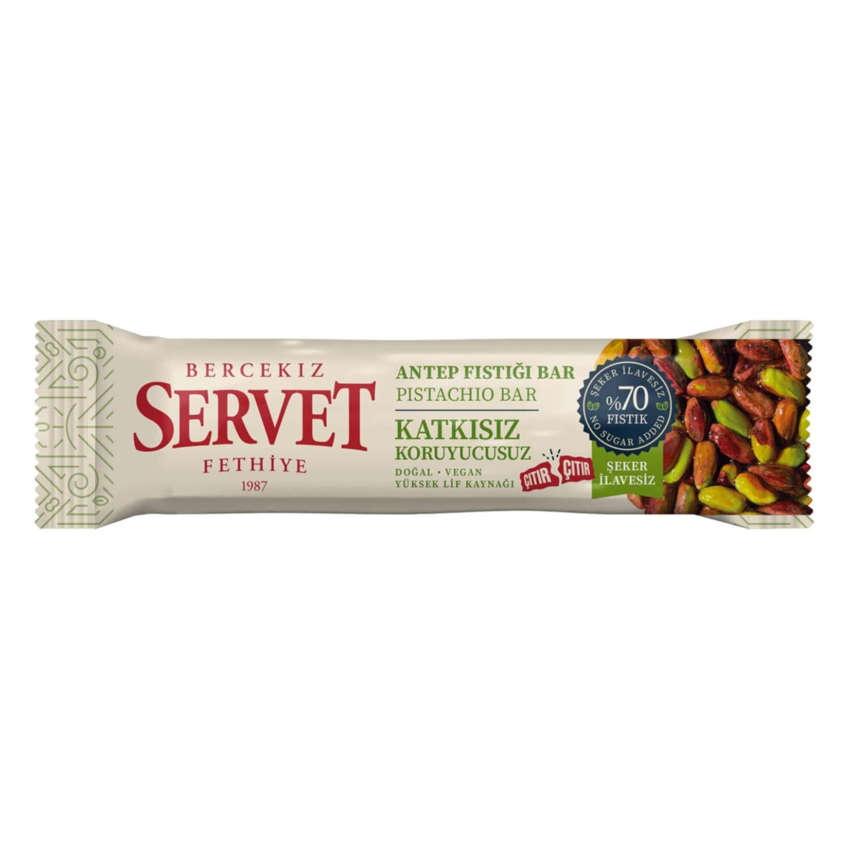 Servet Şekerleme Antep Fıstığı Bar 20 Gr