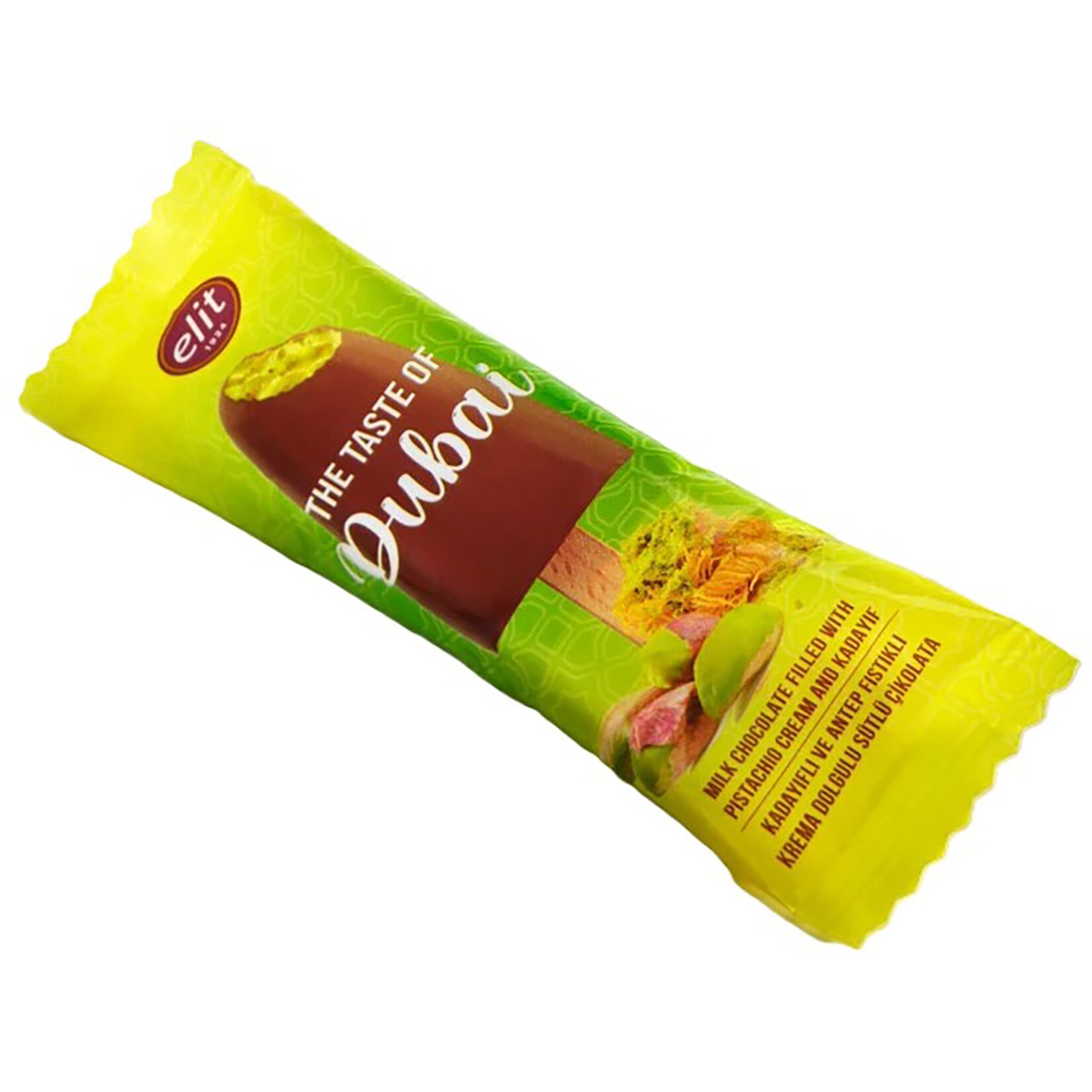 Elit Kadayıflı Antep Fıstıklı Dubai Çikolatası 30 Gr