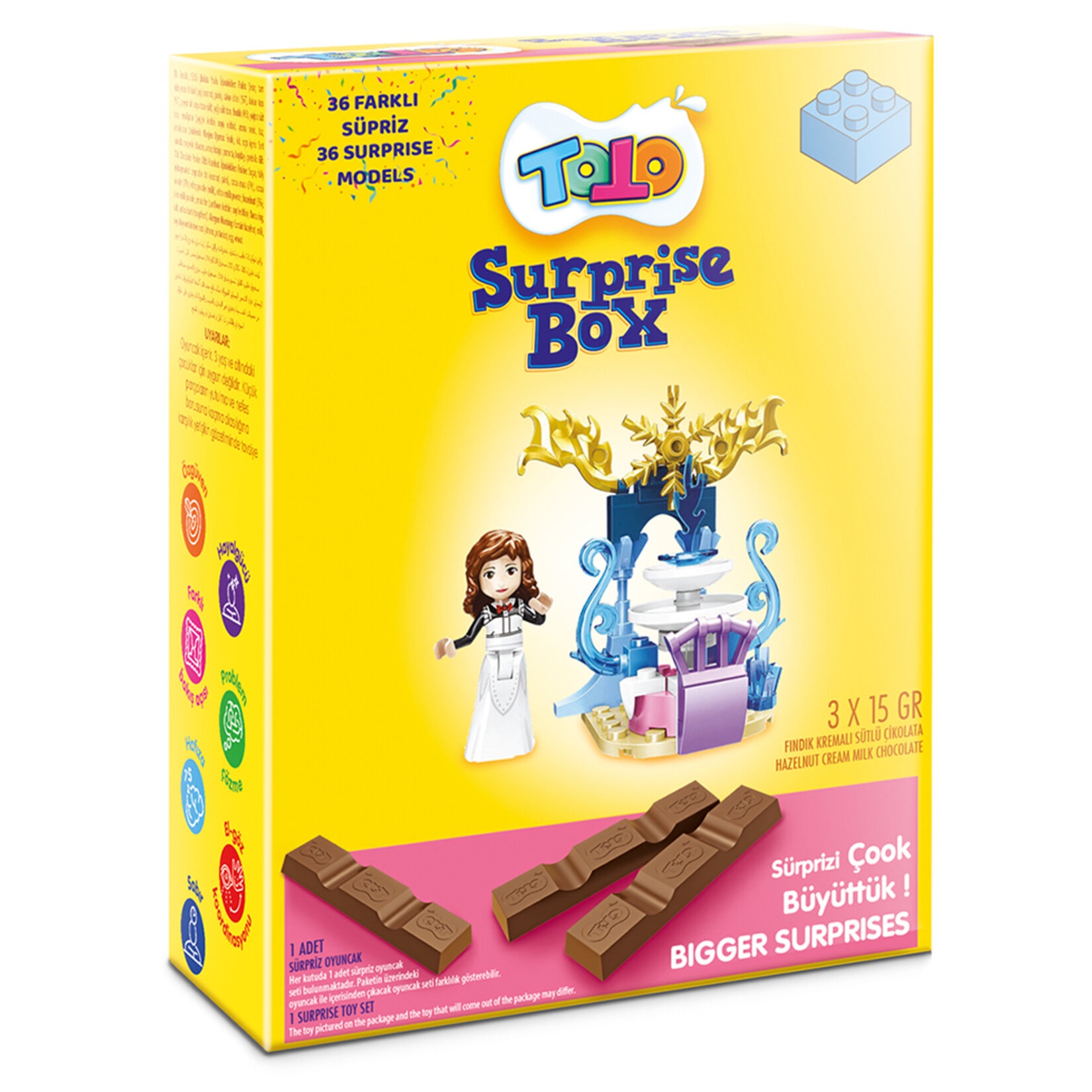 Toto Sürpriz Box Kız 3x15 Gr