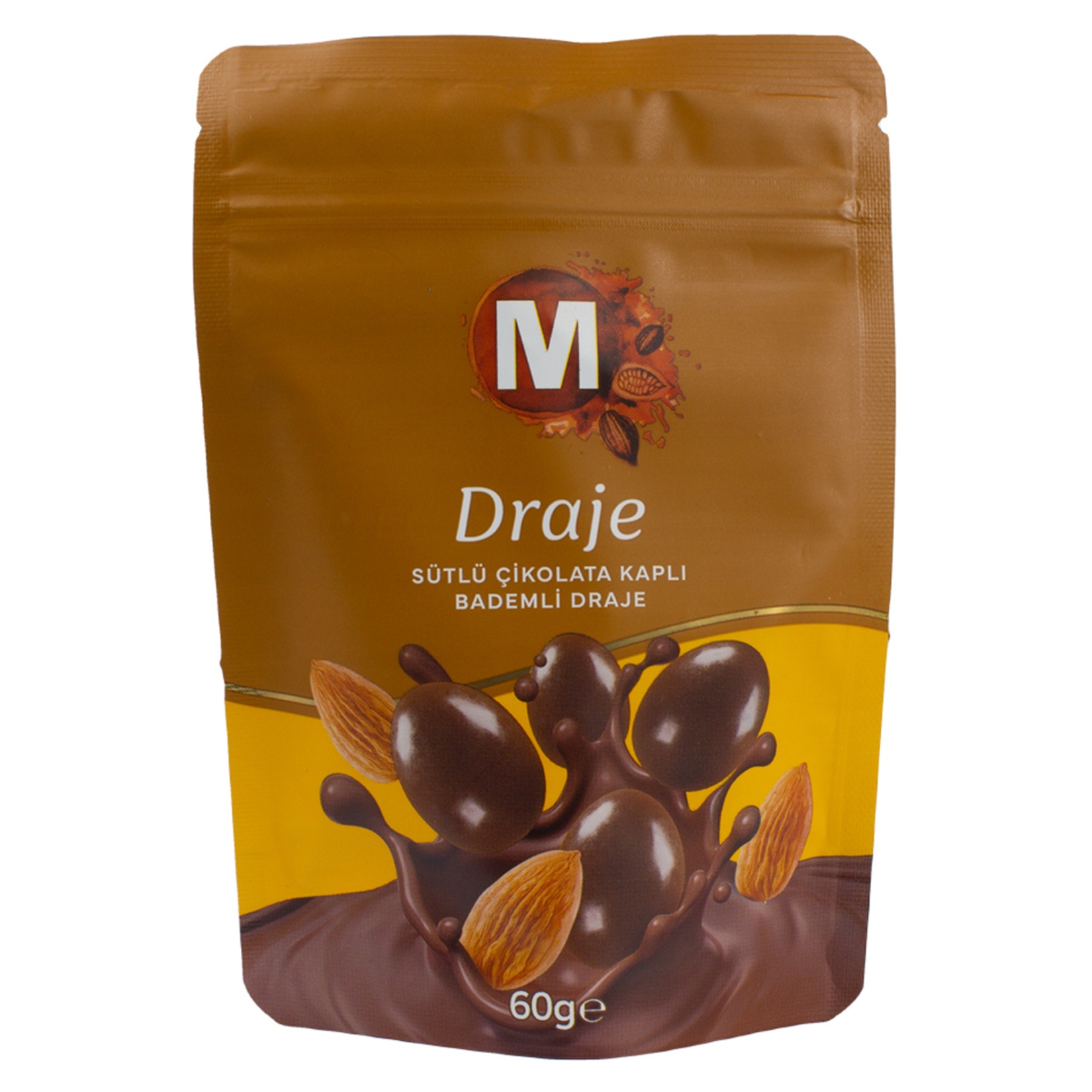 Migros Sütlü Çikolata Kaplı Bademli Draje 60 Gr