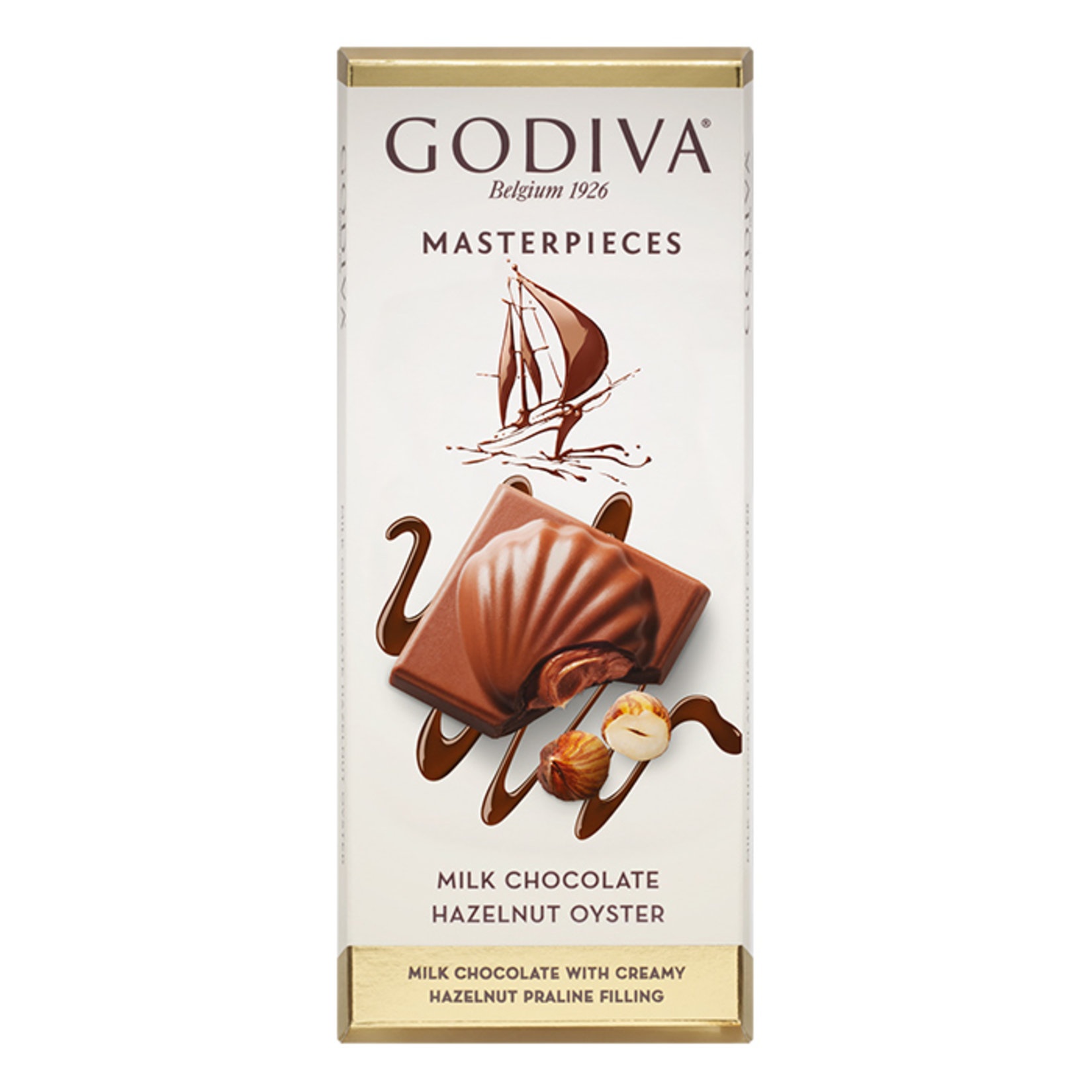 Godiva Masterpieces Sütlü Fındıklı Tablet 83 Gr