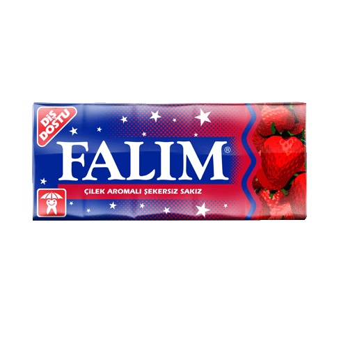 Falım Çilek Aromalı Şekersiz 5'li Sakız 35 Gr