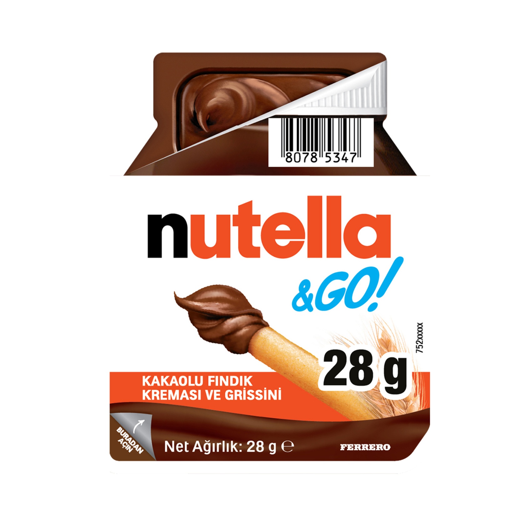 Nutella & Go Kakaolu Fındık Kreması Ve Grissini 28 Gr