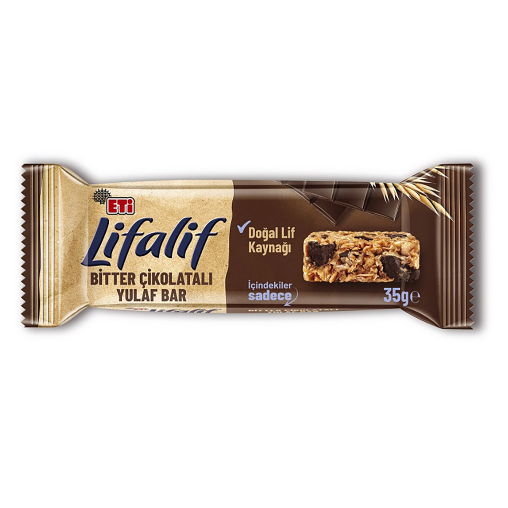 Eti Lifalif Bitter Çikolatalı Yulaf Bar 35 Gr