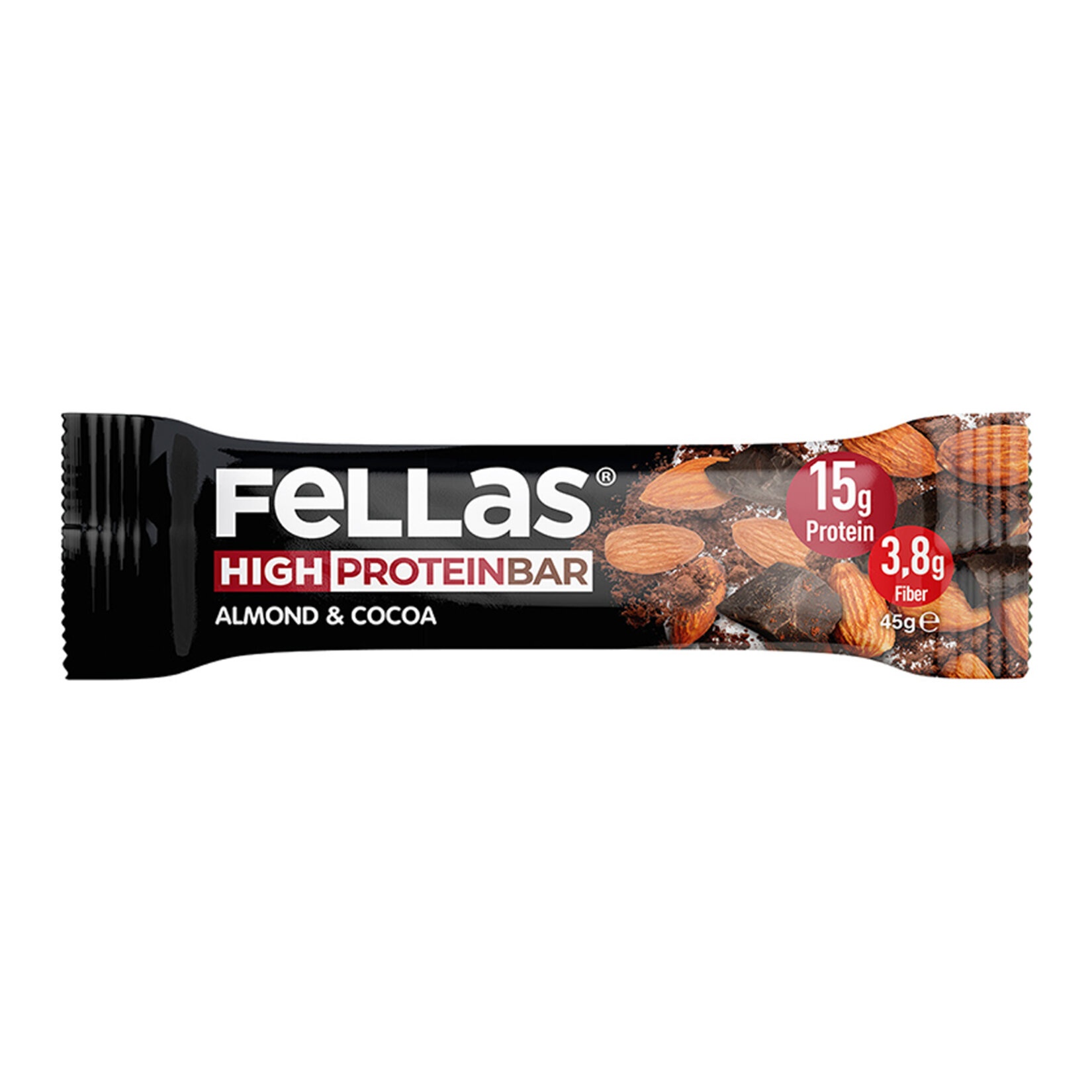 Fellas Bademli Ve Kakaolu Yüksek Protein Bar 45 Gr