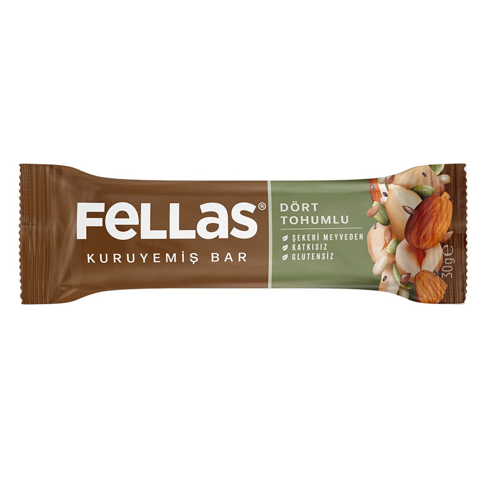 Fellas Dört Tohumlu Kuruyemiş Bar 30 Gr