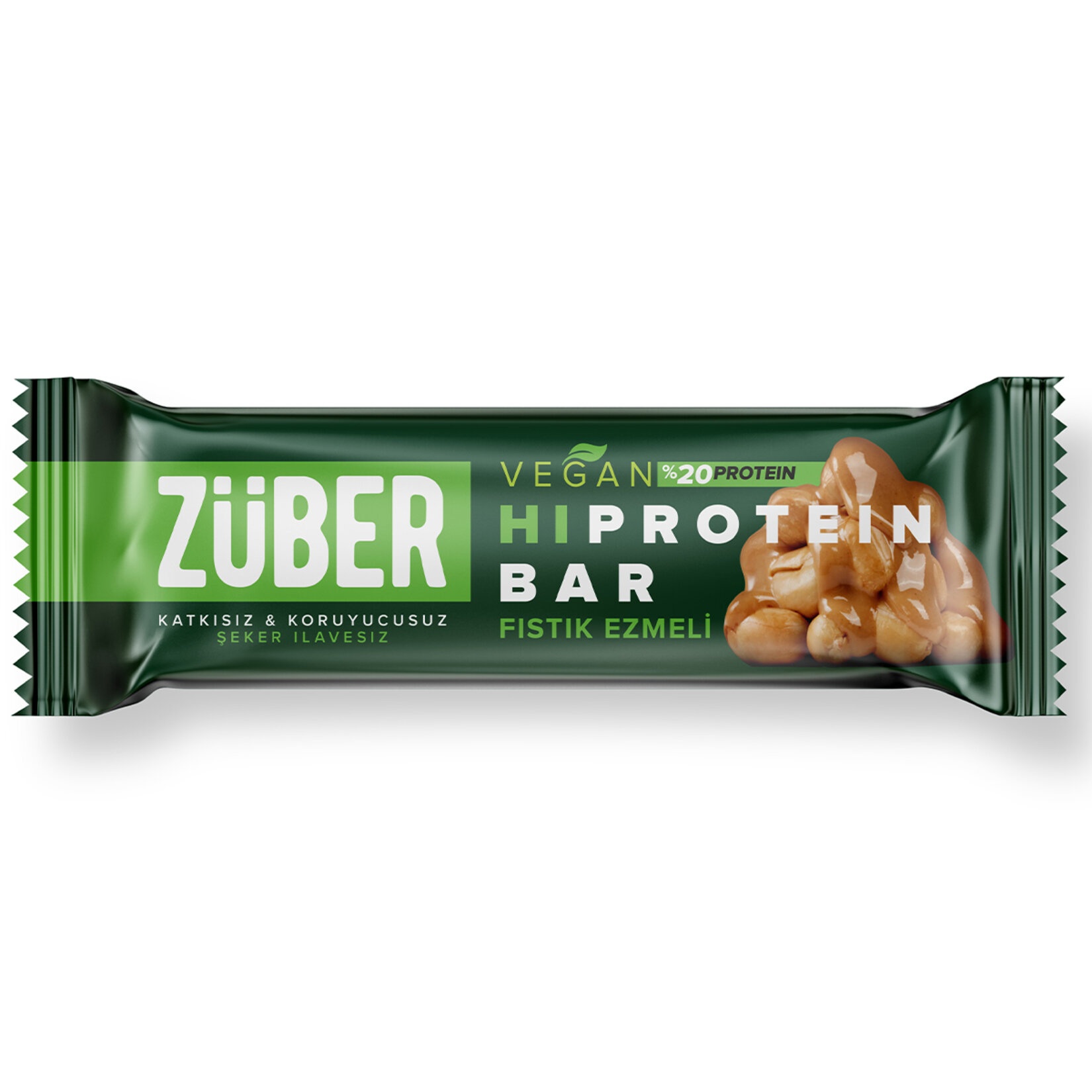 Züber Fıstık Ezmeli Vegan Protein Bar 45 Gr