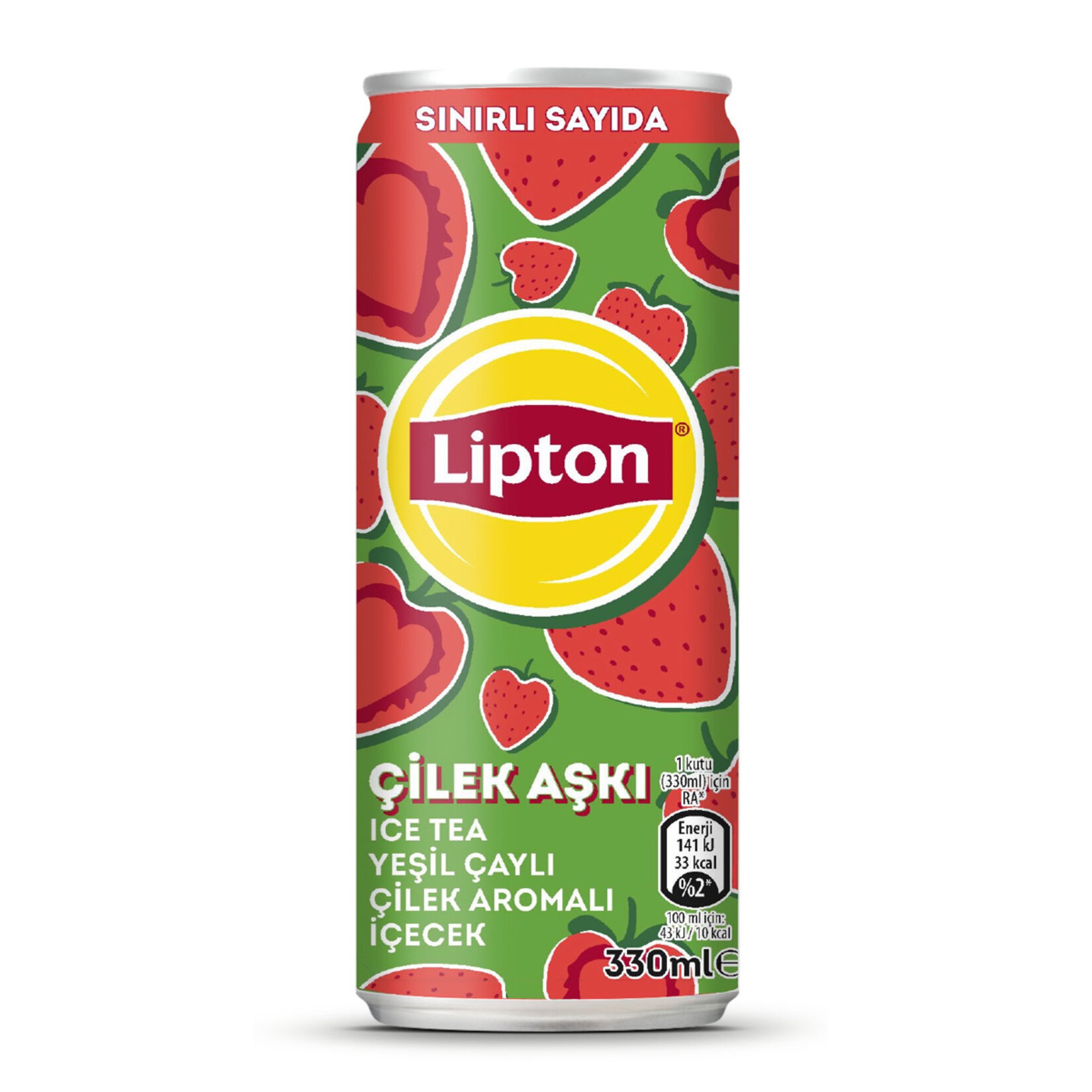 Lipton Yeşil Çaylı Çilek 330 Ml