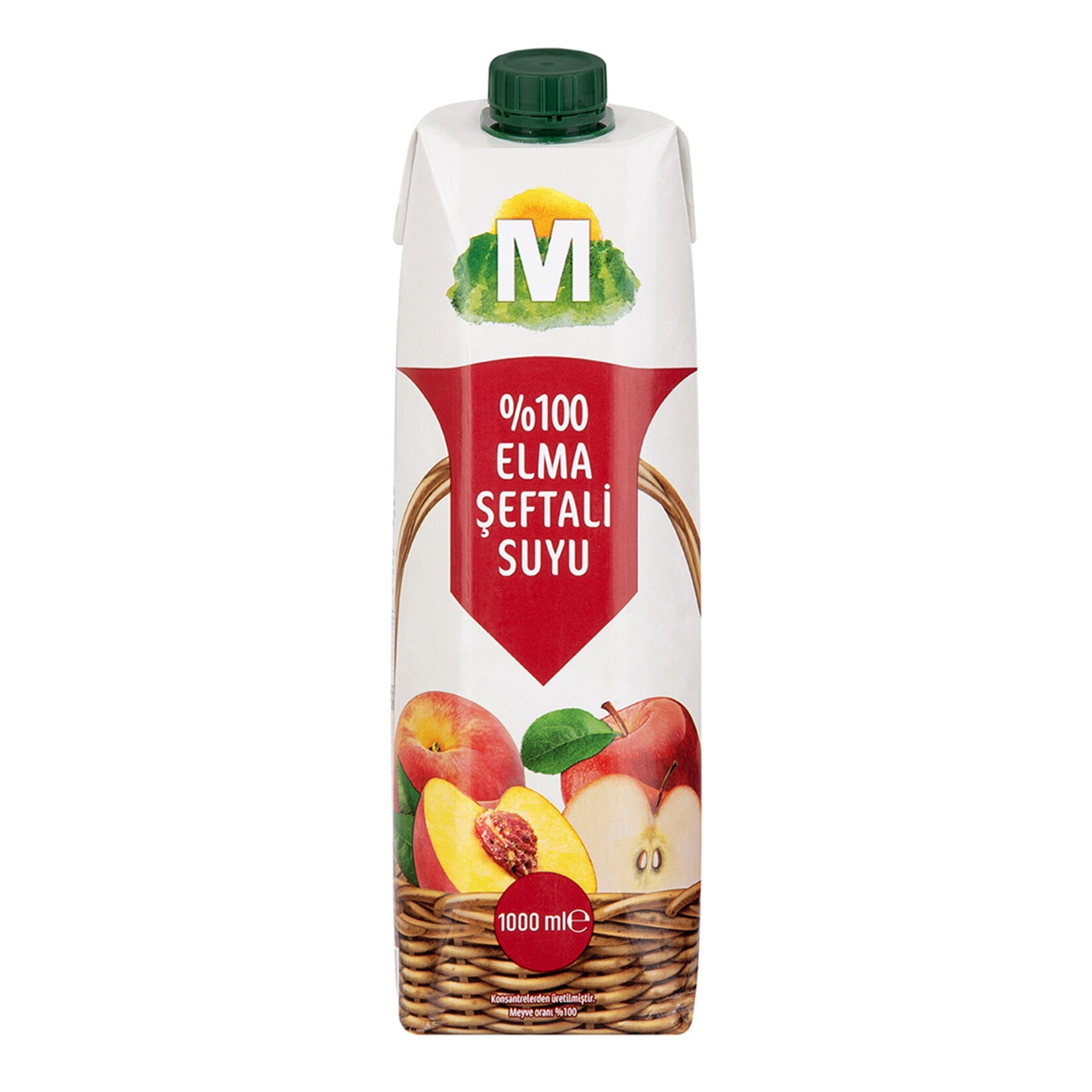 Migros %100 Elma Şeftali Suyu 1 Lt