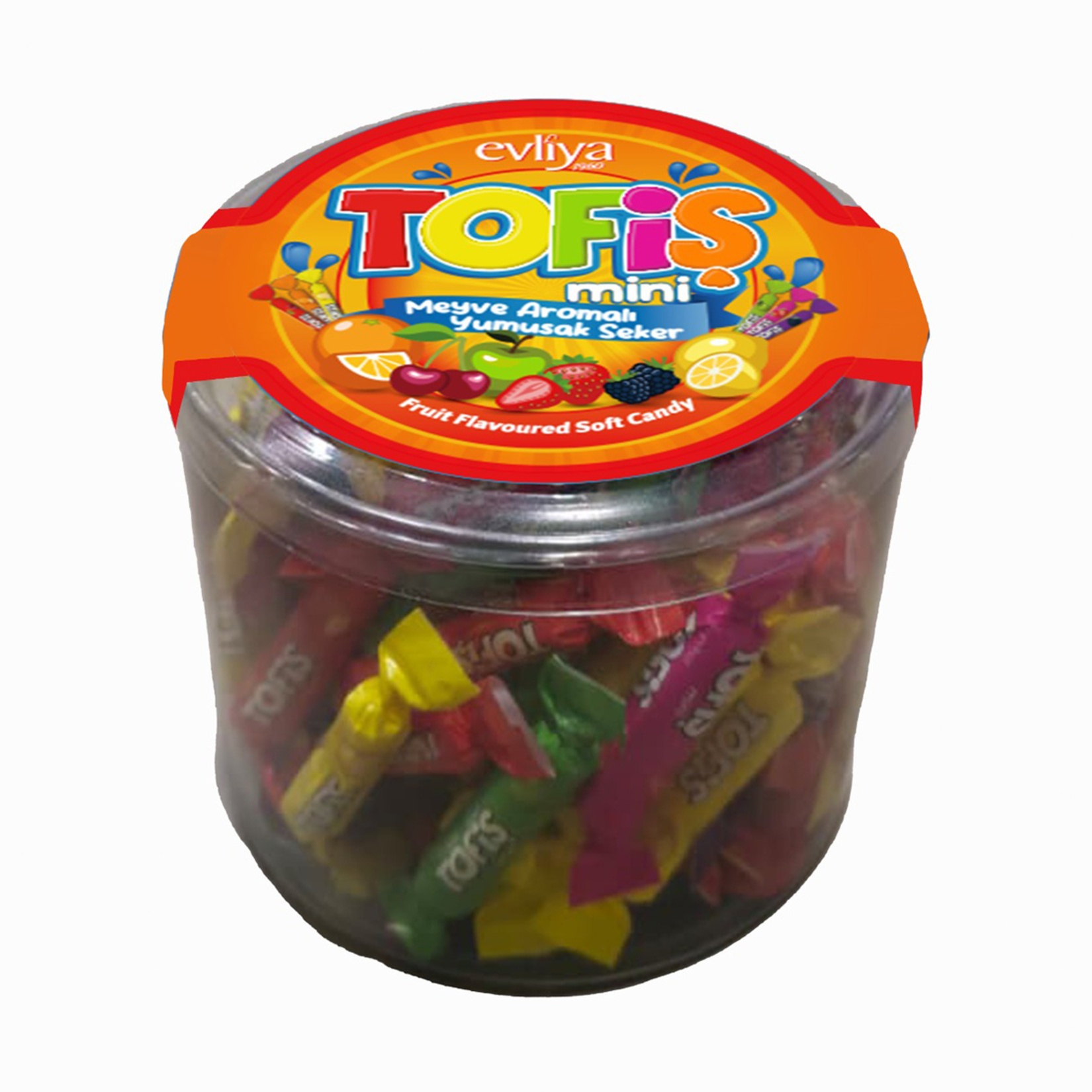 Evliya Tofiş Mini Meyve Aromalı Yumuşak Şeker 480 Gr