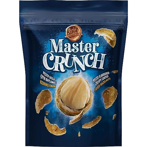 Master Crunch Pesto Soslu Çıtır Kaplamalı Kızarmış Fındık 140 Gr