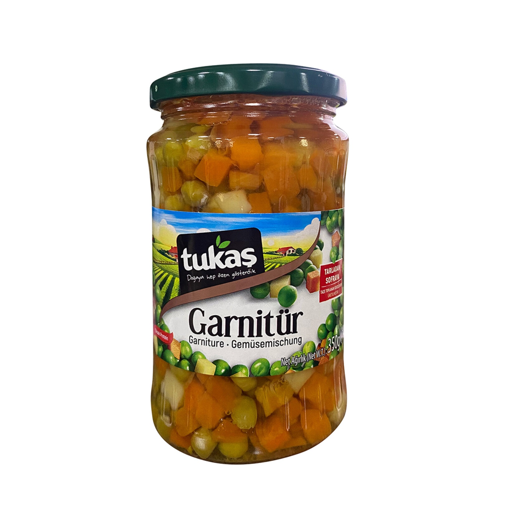 Tukaş Garnitür Konservesi Cam 350 Gr