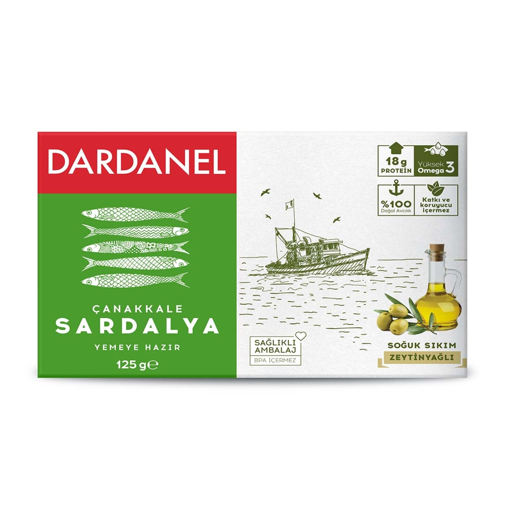 Dardanel Zeytinyağlı Sardalya 125 Gr