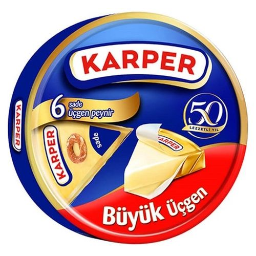 Karper Sade Üçgen Peynir 6 Adet 108 Gr