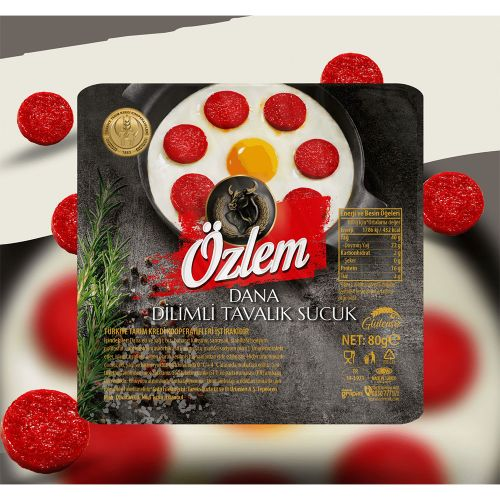 Özlem Dana Dilimli Tavalık Sucuk 80 Gr