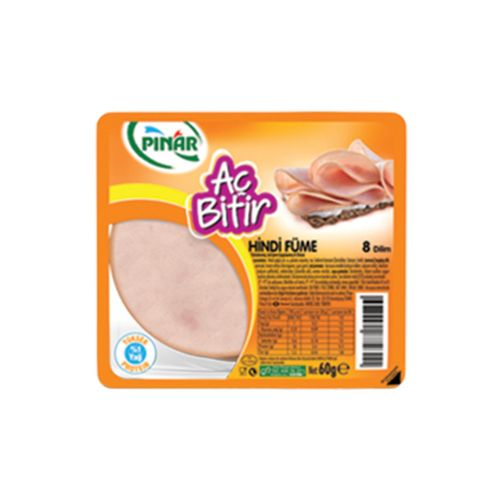 Pınar Aç Bitir Büyük Dilim Hindi Füme 60 Gr
