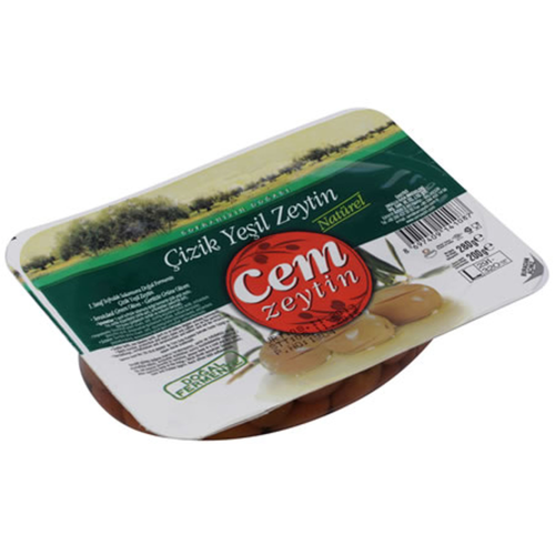 Cem Vakumlu Yeşil Zeytin 291-320 200 Gr