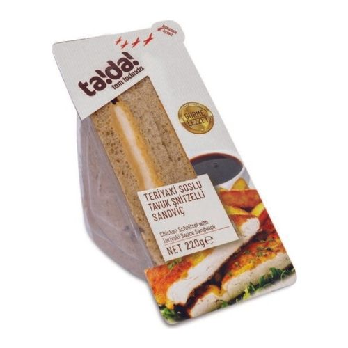 Tada Teriyaki Soslu Tavuk Şinitzelli Sandviç 220 Gr