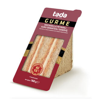 Tada Mozarella Peynirli Kuru Domatesli Sandviç 160 Gr