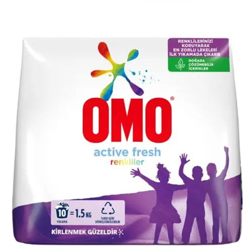 Omo Matik Active Fresh Renkliler 10 Yıkama 1.5 Kg