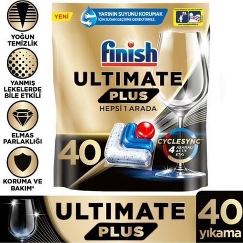 Finish Ultimate Plus Limon 40 Tablet 488 Gr