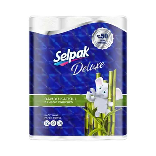 Selpak Deluxe Bambu Katkılı Havlu 12 Adet