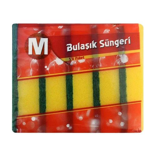 Migros Düz Bulaşık Süngeri 5 Adet