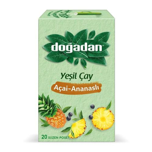Doğadan Yeşil Çay Açai-Ananaslı 20'li 34 Gr