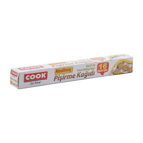 Cook Kesilmiş Yağlı Pişirme Kağıdı 16 Adet