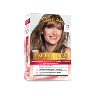 Excellence Creme 7.1 Kumral Küllü Saç Boyası 192 Ml