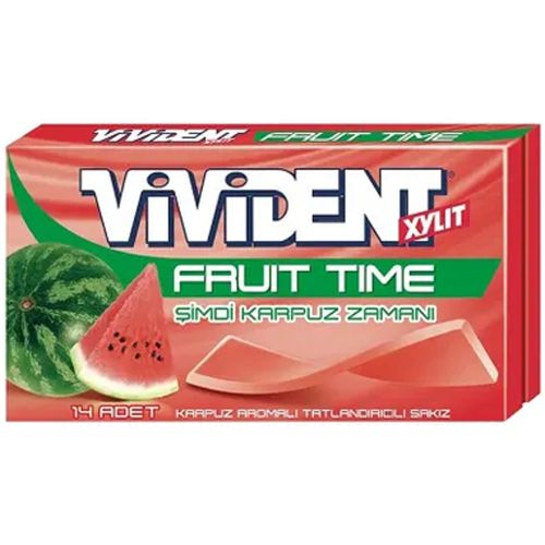 Vivident 45 Dakika Cüzdan Karpuzlu Sakız 26 Gr