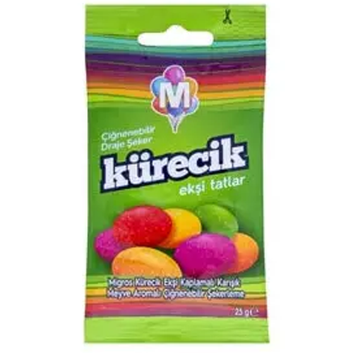 Migros Kürecik Ekşi Kaplamalı Karışık Meyve Aromalı Şekerleme 25 Gr