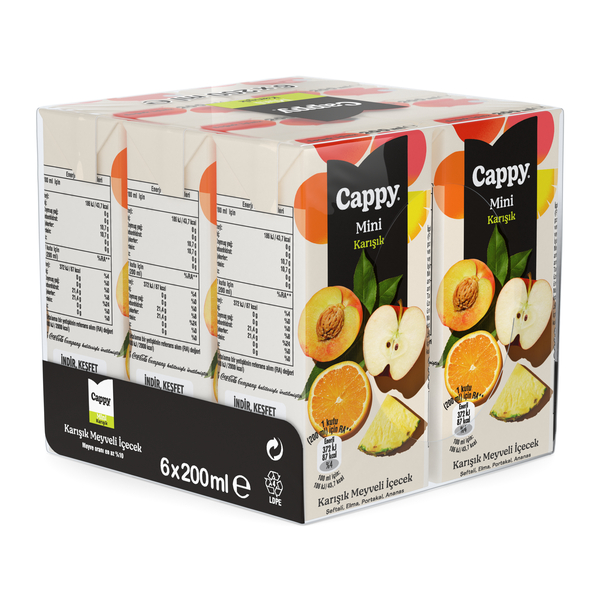 Cappy Karışık 6*200 Ml