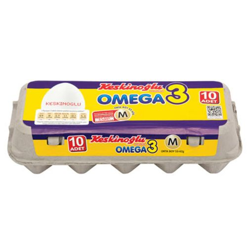 Keskinoğlu Omega-3 M Orta Boy Yumurta 10 Adet